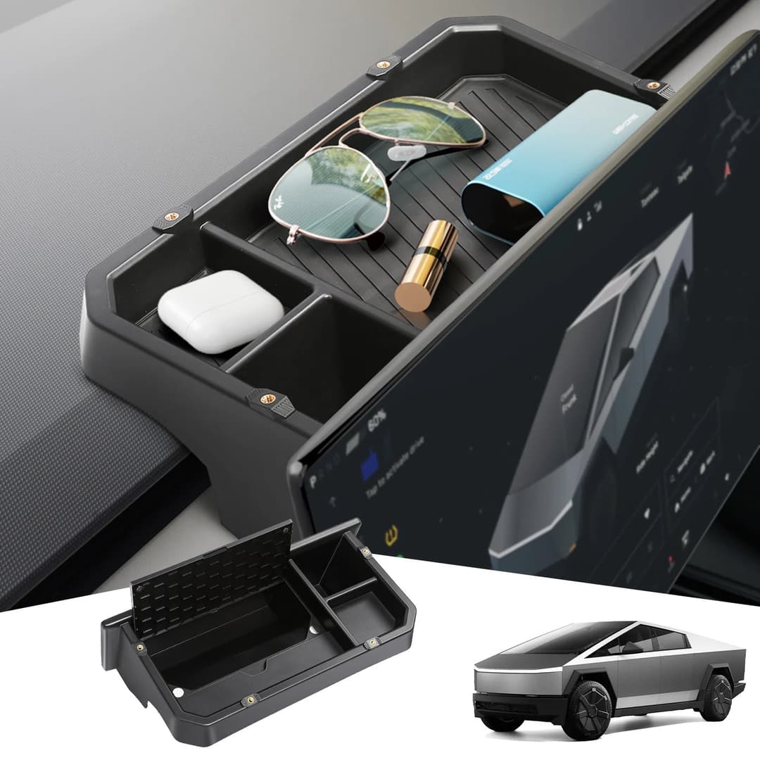 Caja organizadora detrás de pantalla para Cybertruck (Tesery)