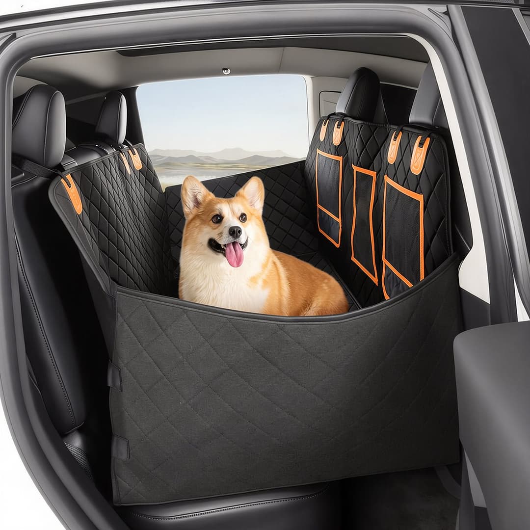 Funda de asiento trasero para perros, Model Y