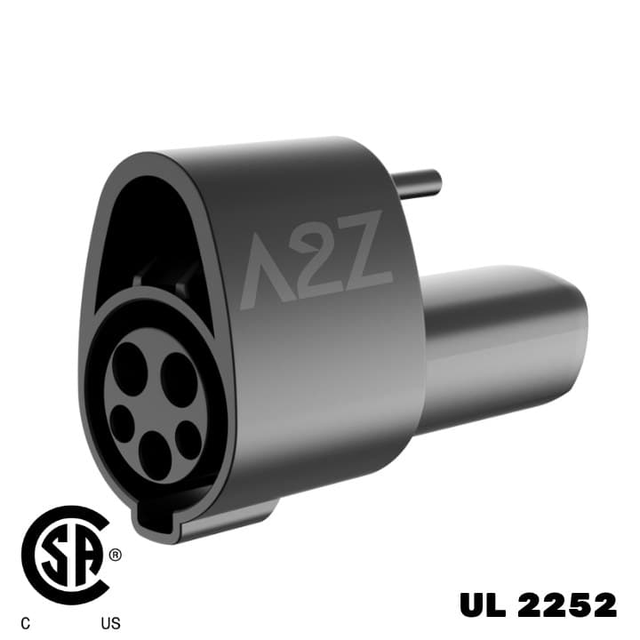 Adaptador A2Z Atom J1772 a NACS para carga AC
