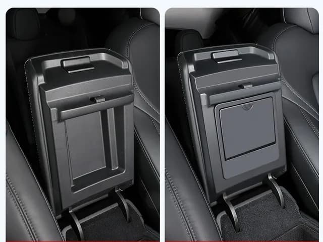Bandeja oculta para el apoyabrazos de la consola central del Tesla Model 3 2017–2023