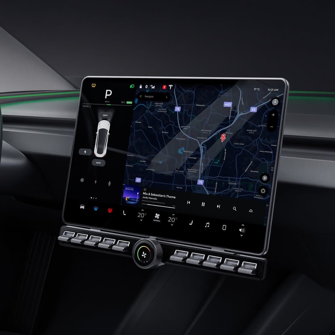 Panel de botones físicos rotativos para Tesla Model 3/Y