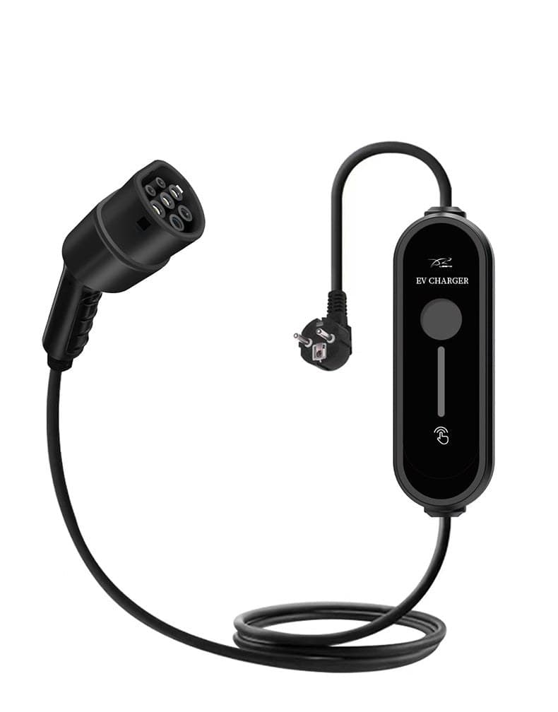 Cargador portátil (EVSE) Type 2 con pantalla y corriente regulable