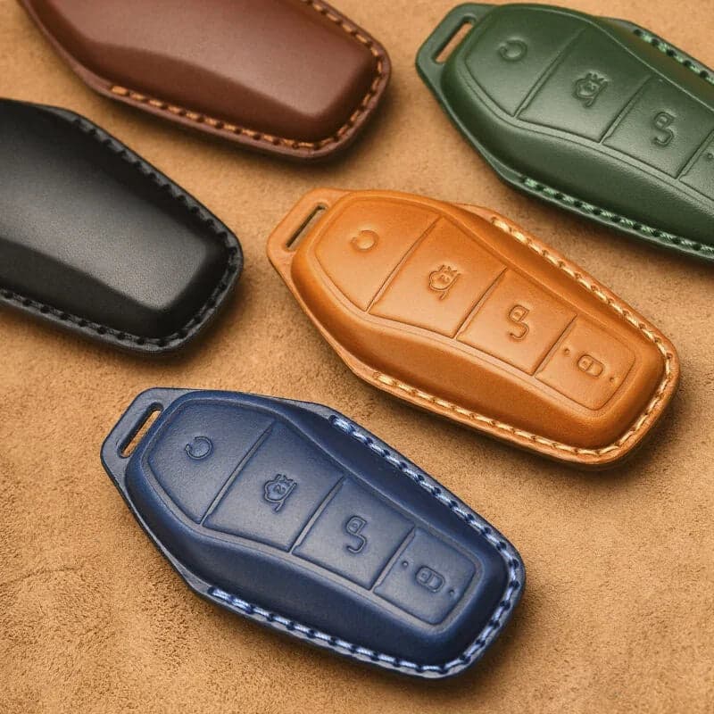 Funda de cuero para llave / key fob BYD