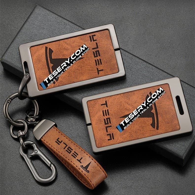 Funda para Tesla Key Card con llavero