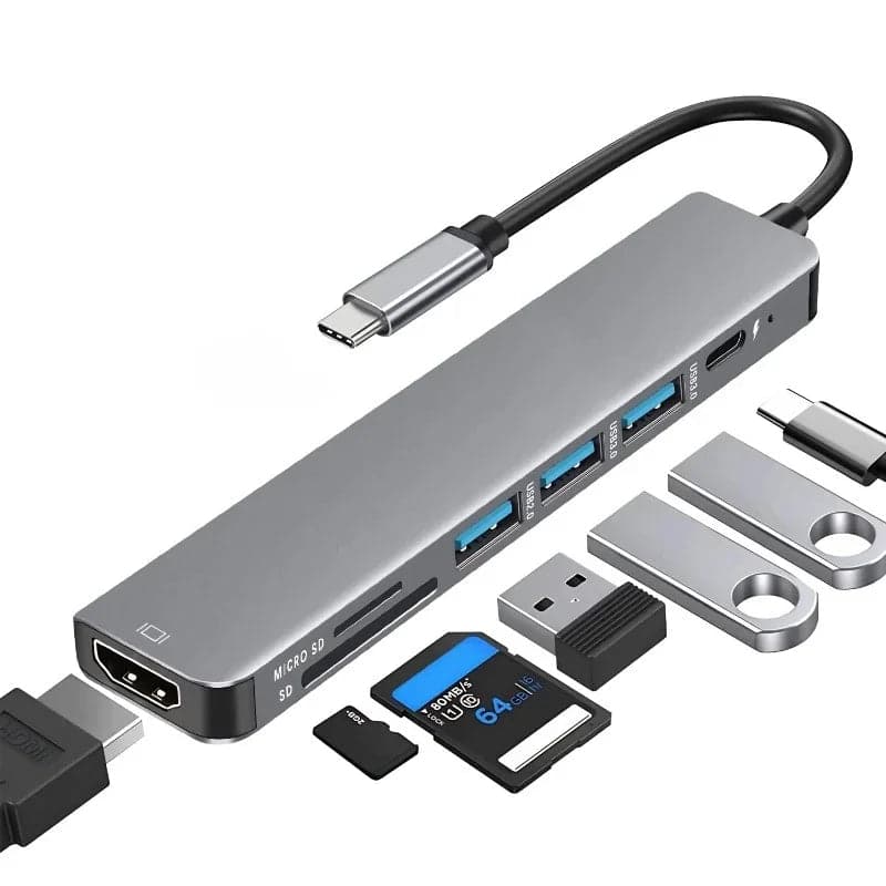 Hub USB-C multipuerto para consola BYD Dolphin Mini