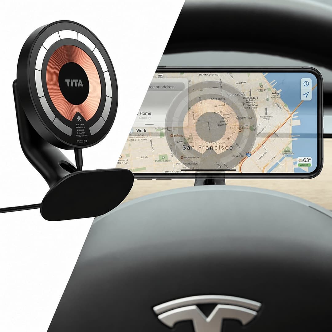 Soporte MagSafe de teléfono para Model 3 Highland / Model Y Juniper