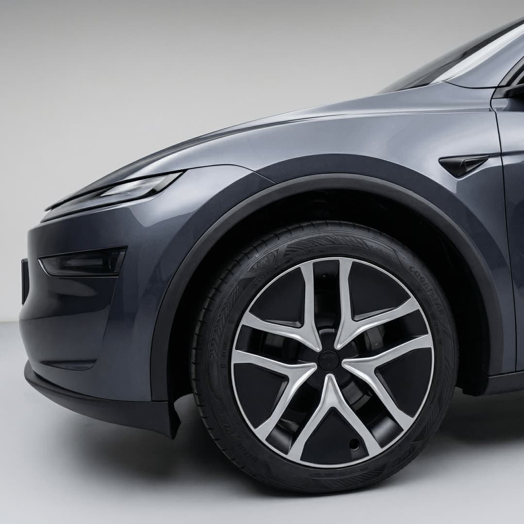 Tapas aerodinámicas de 19" instaladas en Tesla Model Y Juniper